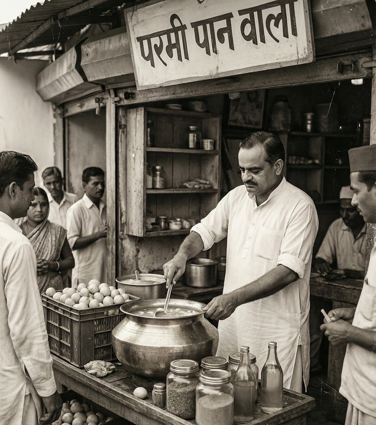 Old Delhi–Meerut Highway stall, 1957